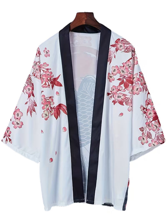 Cherry Blossom Japanese Style Unisex Kimono
