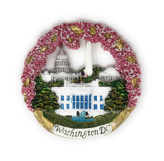 Washington DC Cherry Blossom Fridge Magnet